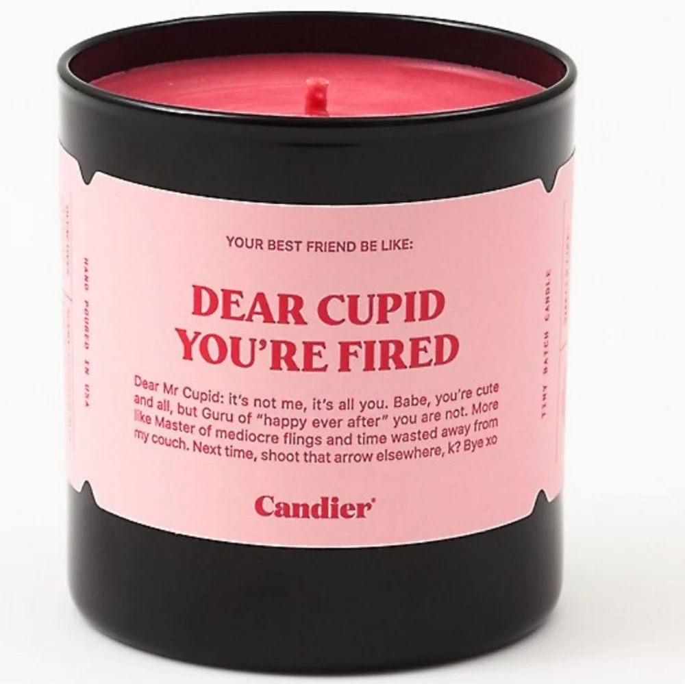 💥BUY 5 GET 3 FREE Dear Cupid, You're Fired Candle - Picture 1 of 3